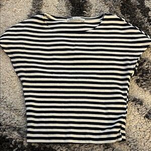 Zara Classic Black and White Striped Tee